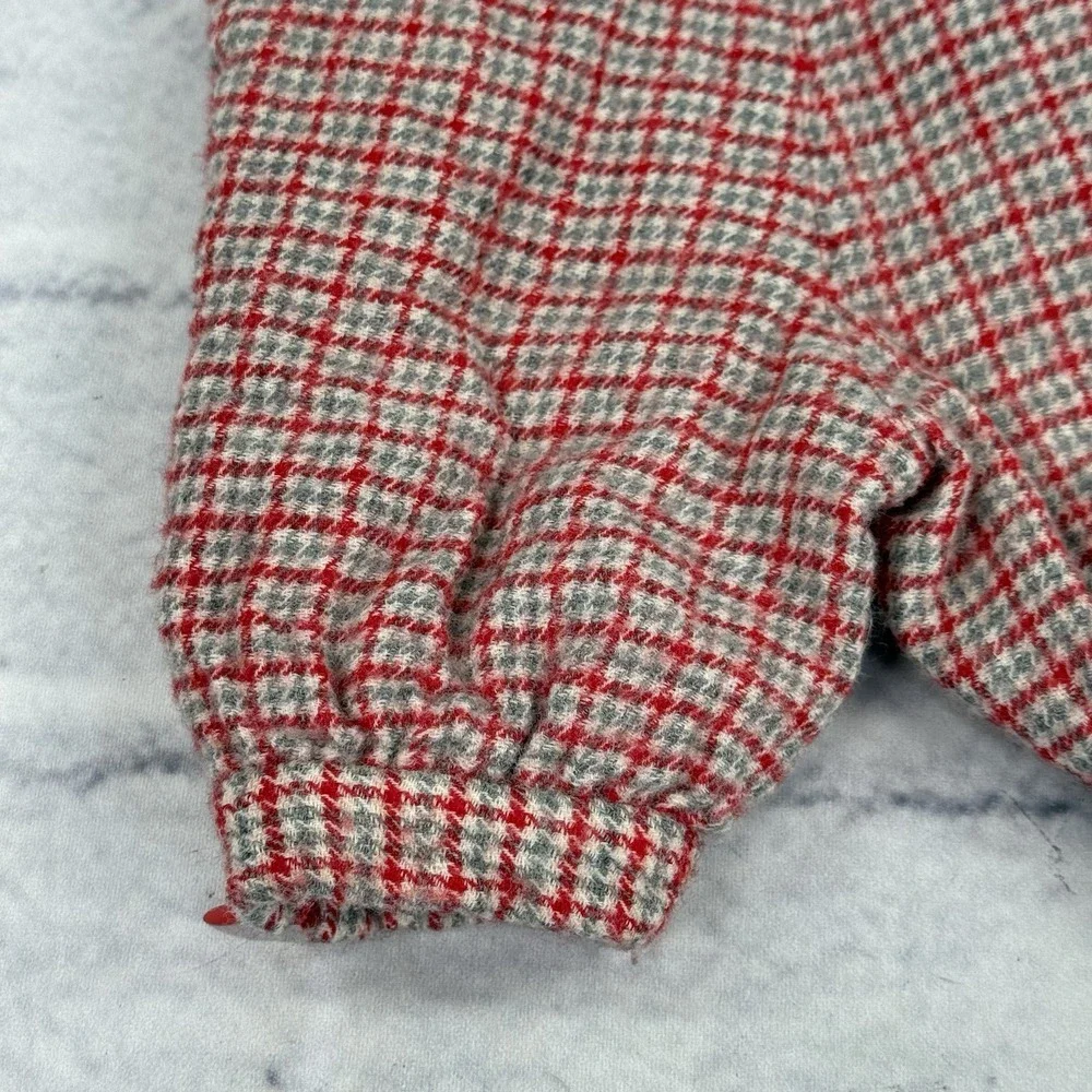 Vintage MAFRAT Italy Baby‎ 100% Wool Pants Size 0M Prince Of Wales Check Lined